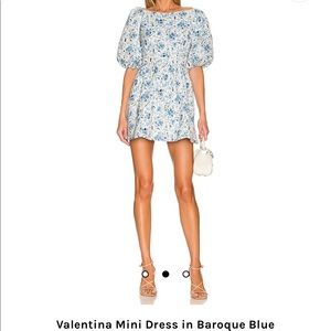 Valentina Mini Dress Blue by MAJORELLE // REVOLVE